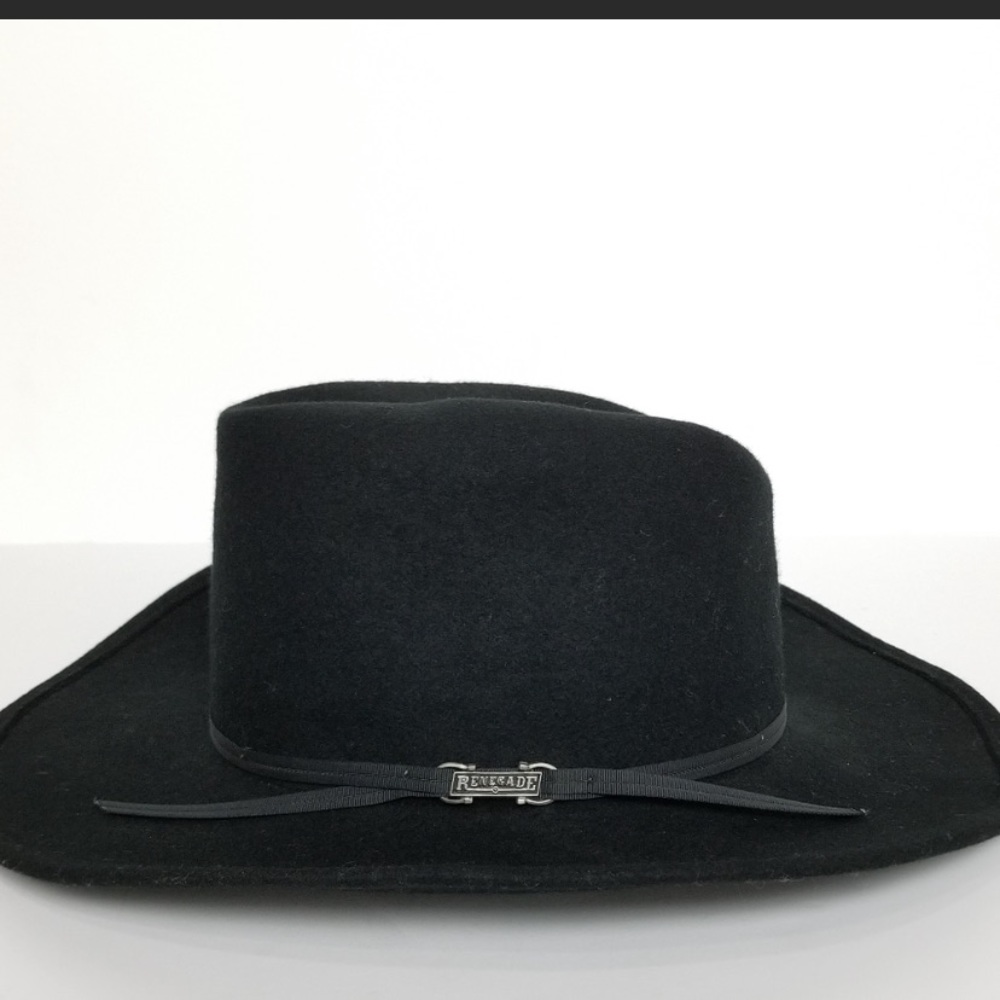 Vintage Renegade Country Western Black Cowboy Hat